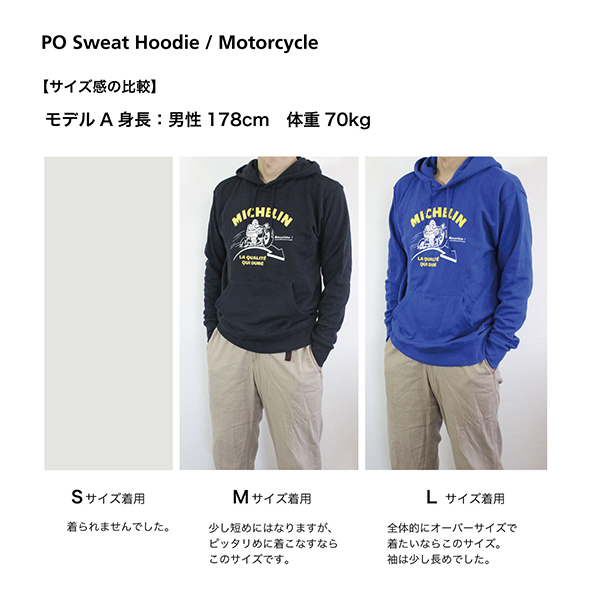 MICHELIN Hoodie -Motorcycle-(Blue)