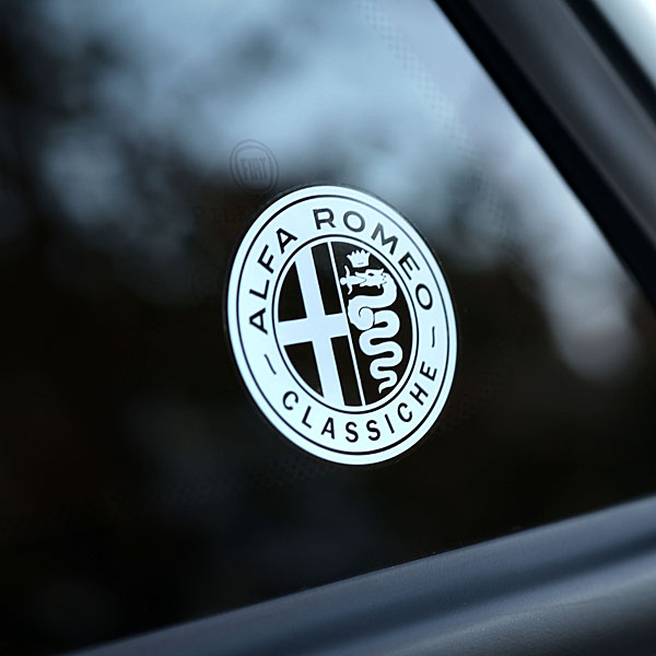 Alfa Romeo Classiche Sticker (White / Clear Base)