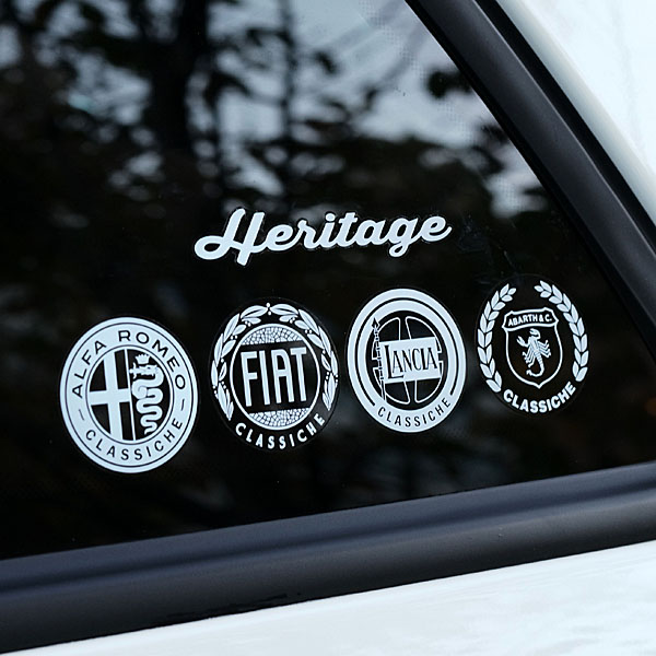 ABARTH Classiche Sticker (White / Clear Base)