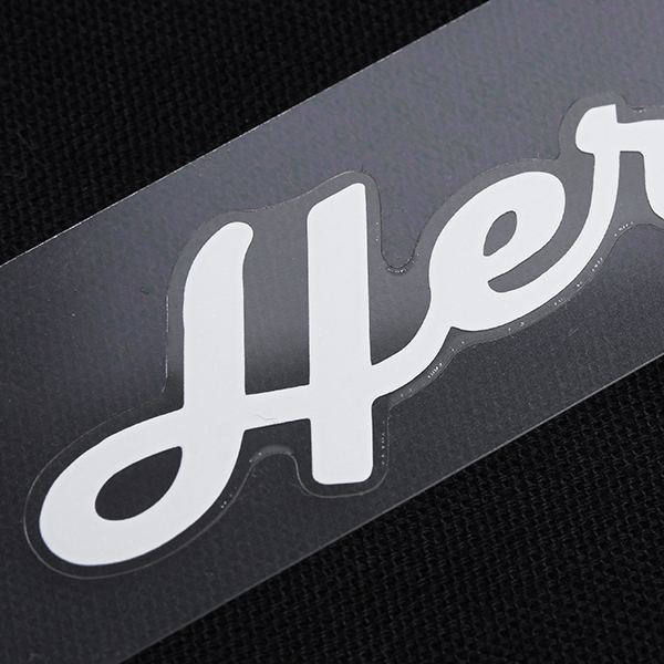 Heritage Logo Sticker (White / Clear Base)