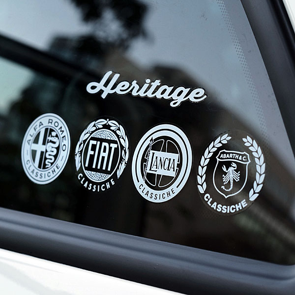 Heritage Logo Sticker (White / Clear Base)