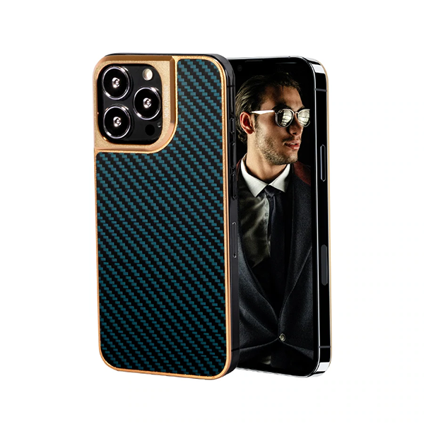 MON CARBONE HOVERFUSE iPhone13 Cover(Gold)