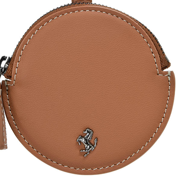 Ferrari Genuine Calfskin Coin Pouch