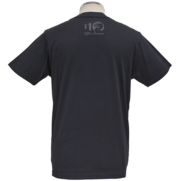 Alfa Romeo Official 110th Anniversary Embossed Emblem T-shirts (Black)