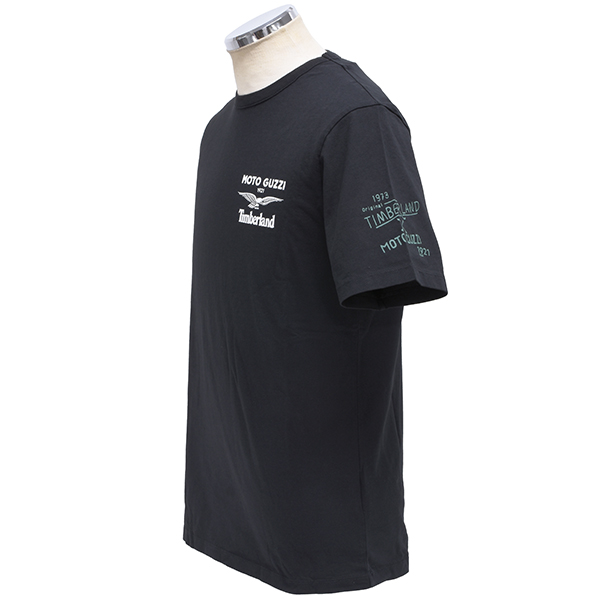 Moto Guzzi Timberland Collaboration Back Print T-Shirts(Black)