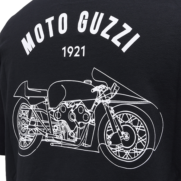 Moto Guzzi Timberland Collaboration Back Print T-Shirts(Black)