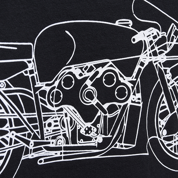 Moto Guzzi Timberland Collaboration Back Print T-Shirts(Black)