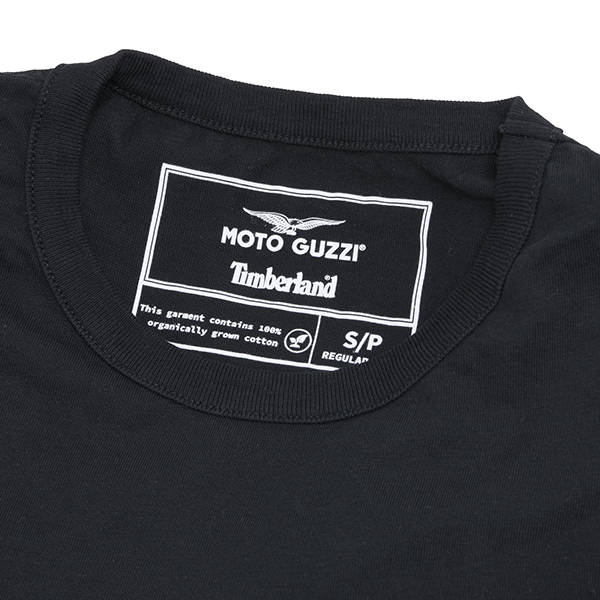 Moto Guzzi Timberland Collaboration Back Print T-Shirts(Black)