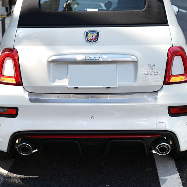 ABARTH 595/695(2016~Sr.4)Rear Bumper Protector(Silver)