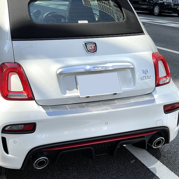 ABARTH 595/695(2016~Sr.4)Rear Bumper Protector(Silver)