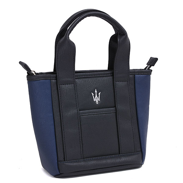 MASERATI Round Tote Bag(Black/Navy)