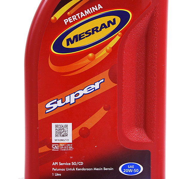 PERTAMINA Engine Oil MESRAN SUPER(SAE 20W-50) 1L