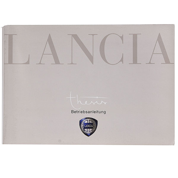 LANCIA Genuine Thesis Owner's Manual (German)