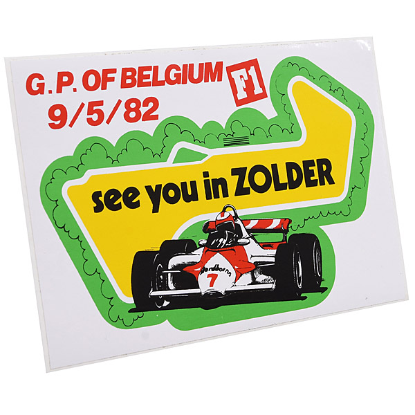 1982 Belgium GP AD Sticker (see you in ZOLDER)