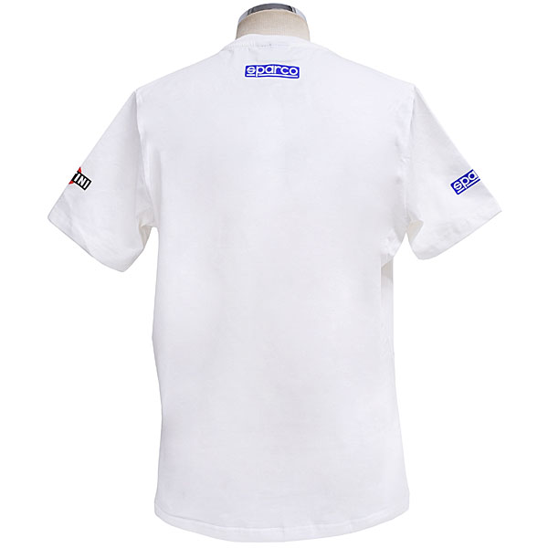 MARTINI RACING Official BIG StripeT-shirts(White) by Sparco