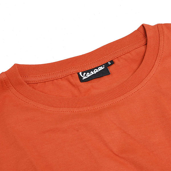 Vespa Official T-Shirts -PRIMAVERA-(Orange)