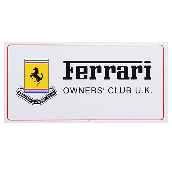 Ferrari Owners Club U.K. Sticker Set