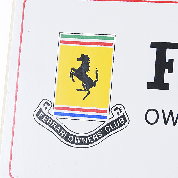 Ferrari Owners Club U.K. Sticker Set