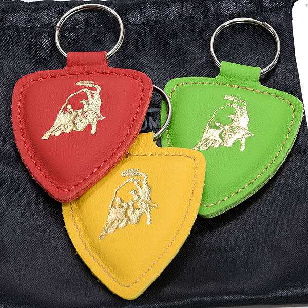 Lamborghini Genuine Vintage Leather Key Ring