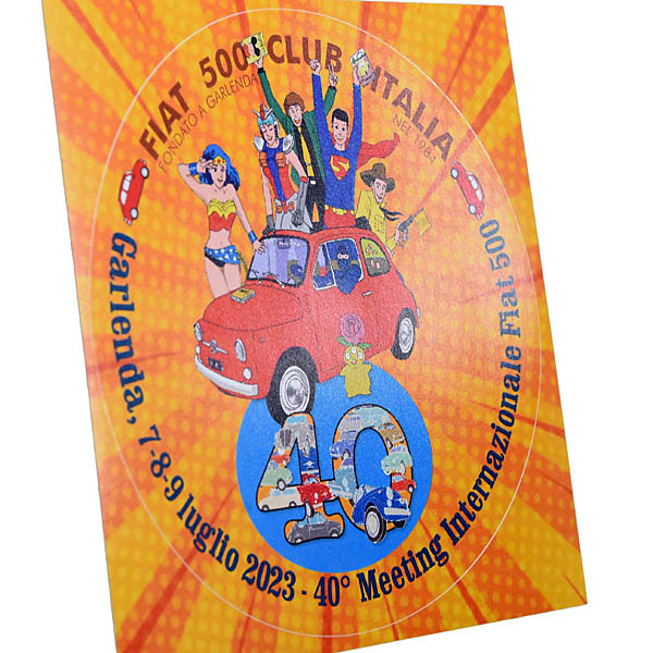 FIAT 500 CLUB ITALIA 40th Meeting 2023 Sticker