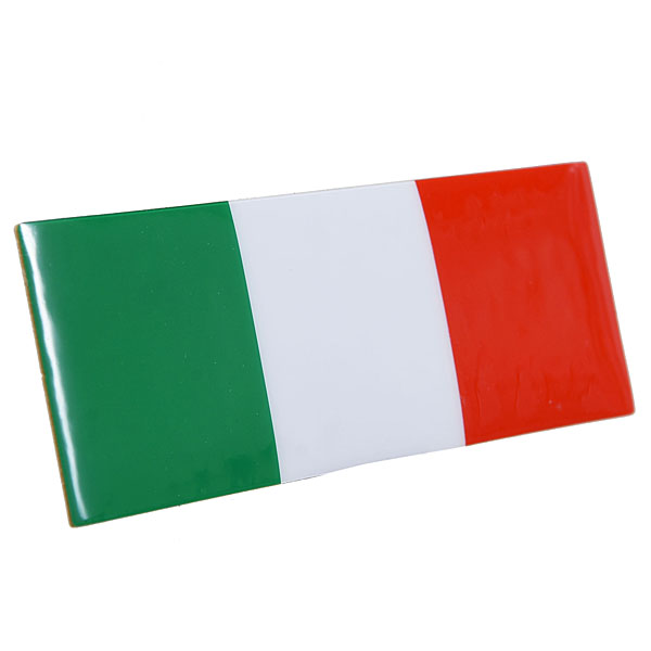 Italian Flag Plastic Stickers (set of 2)