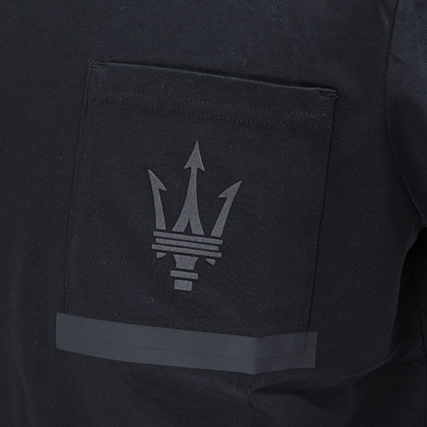 MASERATI Genuine Organic Cotton Pocket T-shirts(Black) by NORTH SAILS