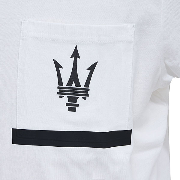 MASERATI Genuine Organic Cotton Pocket T-shirts(White) by NORTH SAILS