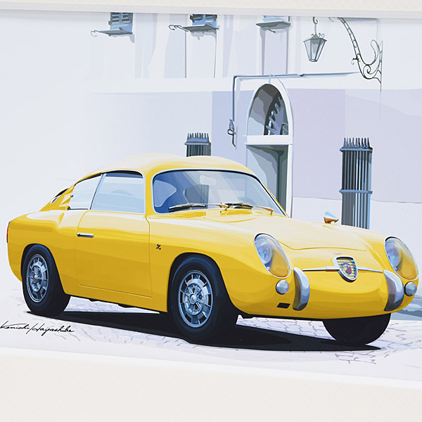 FIAT ABARTH 750 GT ZAGATO Illustration by Kenichi Hayashibe