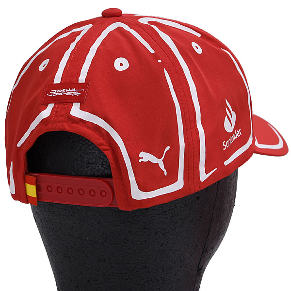 Scuderia Ferrari 2023 Las Vegas GP Baseball Cap-Signed by Carlos Sainz-