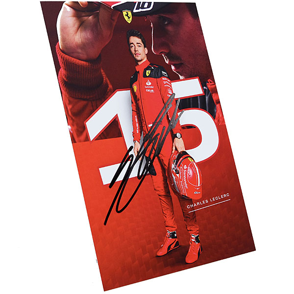 Scuderia Ferrari 2023 Drivers Card -Charles Leclerc Signed-