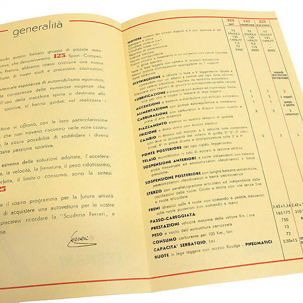 Ferrari 125 Programma di Fabbricazione 1946