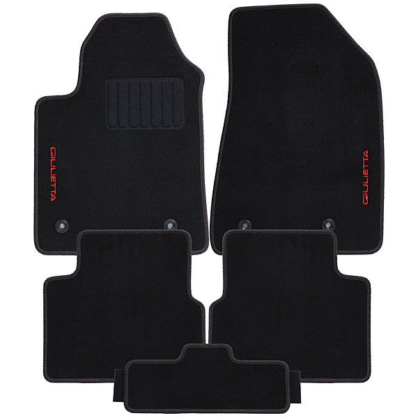 Alfa Romeo Genuine GIULIETTA Floor Mats (New Logo Red/LHD)