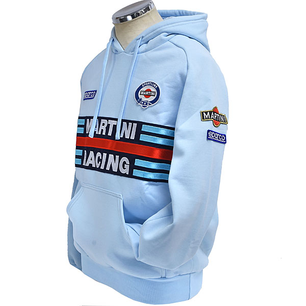 MARTINI RACING Official Hooded Felpa(Light blue) by Sparco