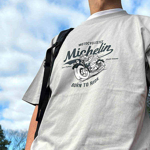 MICHELIN Official T-Shirts -MOTO-(Light Gray)