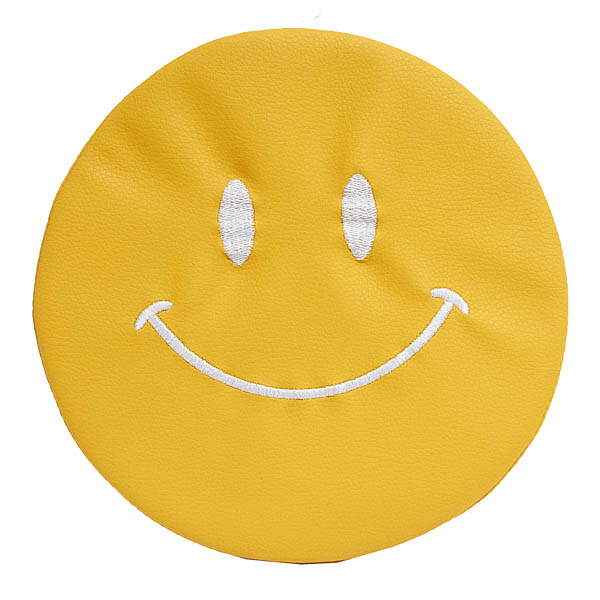 FIAT 500 Chemical leather headrest cover for Series4 (Smile/Yellow)