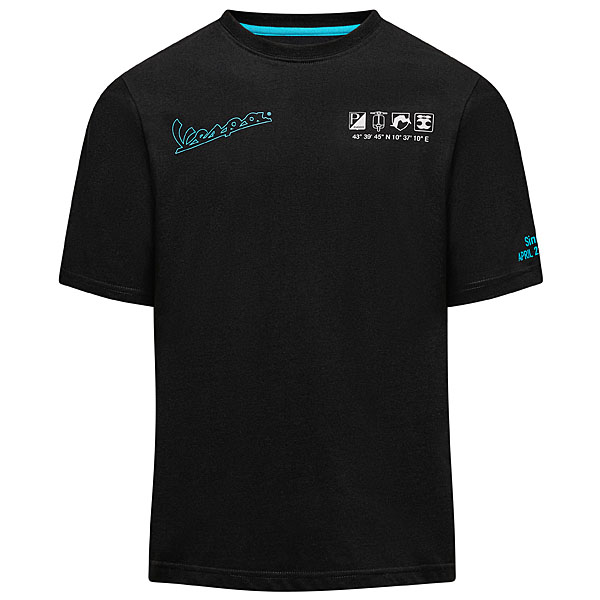 Vespa Official DEC T-Shirts (JET BLACK)