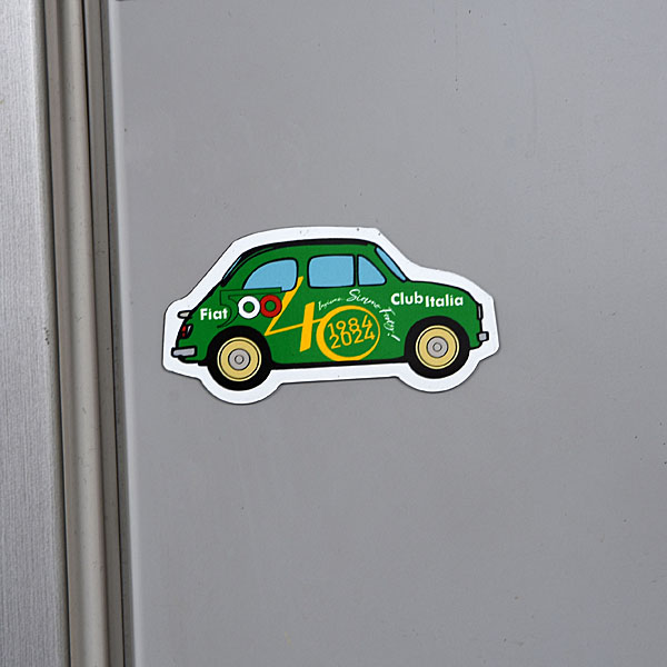 FIAT 500 CLUB ITALIA Official 40th Anniversary Magnet