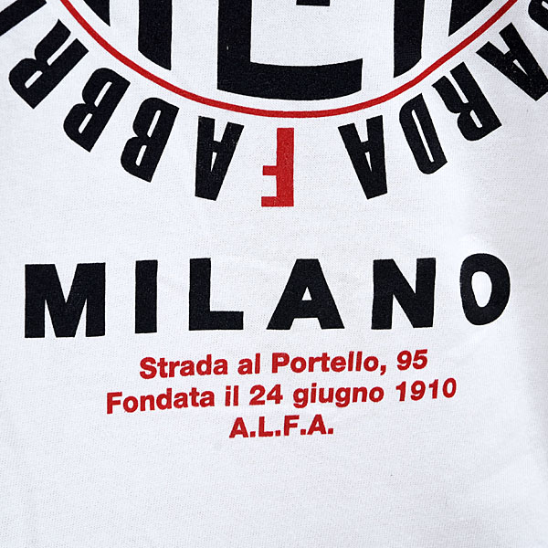 A.L.F.A. MILANO Hoodie T-Shirts (White)