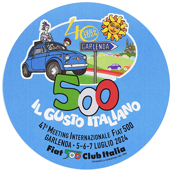 FIAT 500 CLUB ITALIA 41th Meeting 2024 Sticker