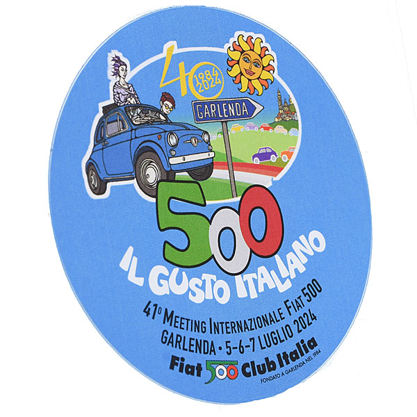 FIAT 500 CLUB ITALIA 41th Meeting 2024 Sticker