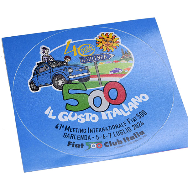 FIAT 500 CLUB ITALIA 41th Meeting 2024 Sticker