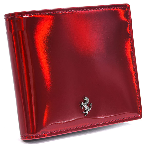 Ferrari Genuine Hypersonic Red Patent Wallet