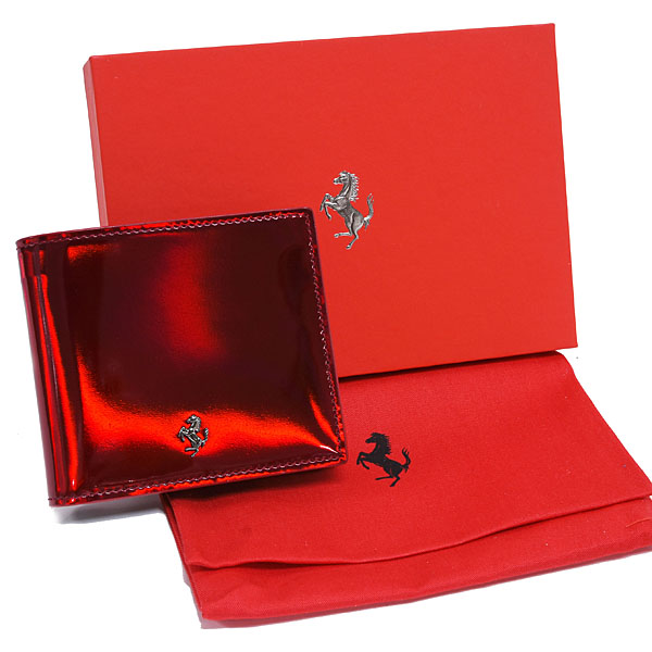 Ferrari Genuine Hypersonic Red Patent Wallet