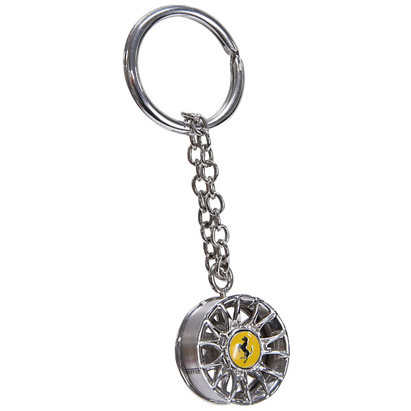 Ferrari Genuine Wheel Shaped Silver Key Ring