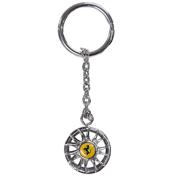 Ferrari Genuine Wheel Shaped Silver Key Ring