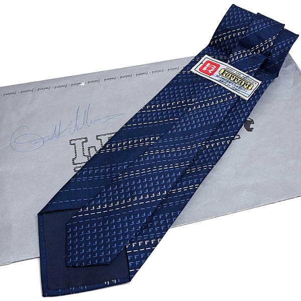 Scuderia Ferrari Gilles Villeneuve autographed tie