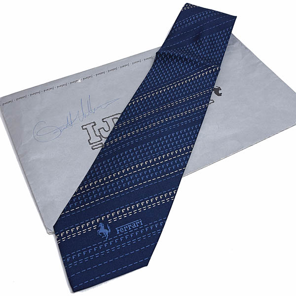 Scuderia Ferrari Gilles Villeneuve autographed tie