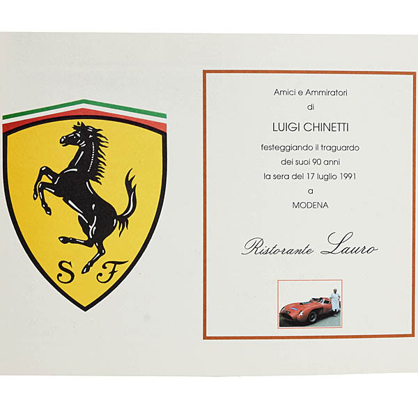 LUIGI CHINETTI 90th ˥С꡼ǰѡƥ˥塼