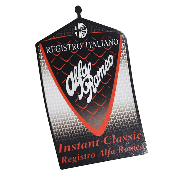 Registro Italiano Alfa Romeo Grill Shaped Sticker (L)