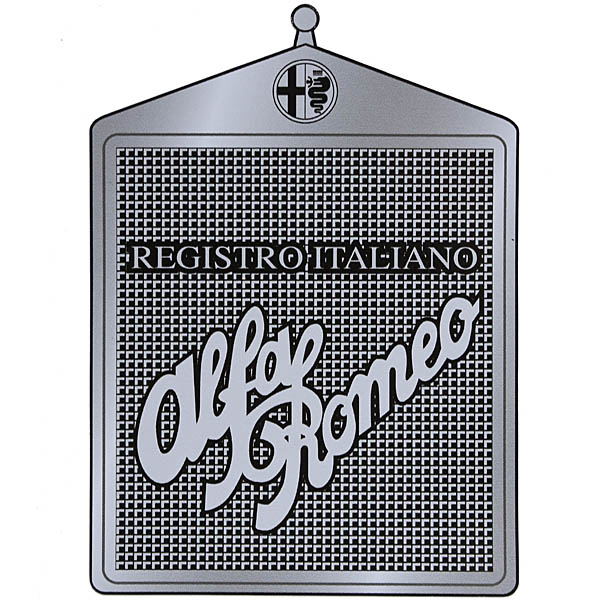 Registro Italiano Alfa Romeo Grill Shaped Sticker (Large)